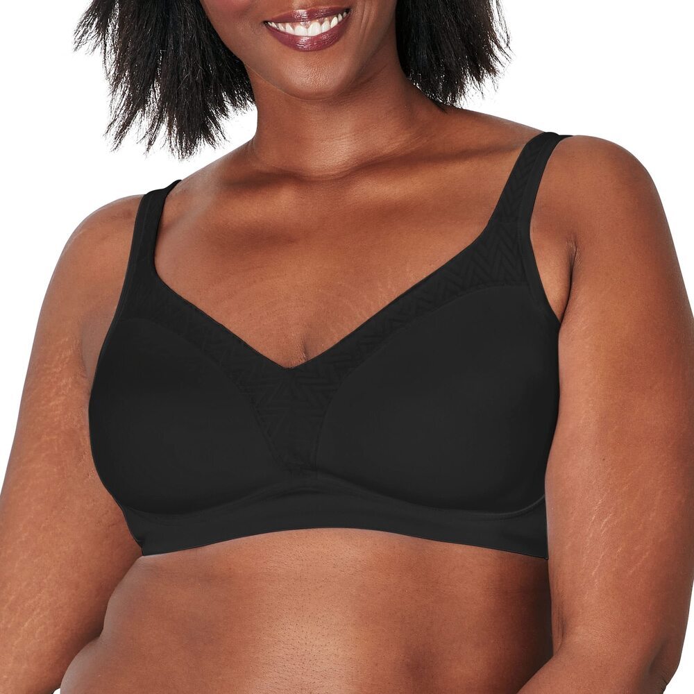 Playtex Women's Black Bounce Control Convertible Wireless Bra 38C NWT